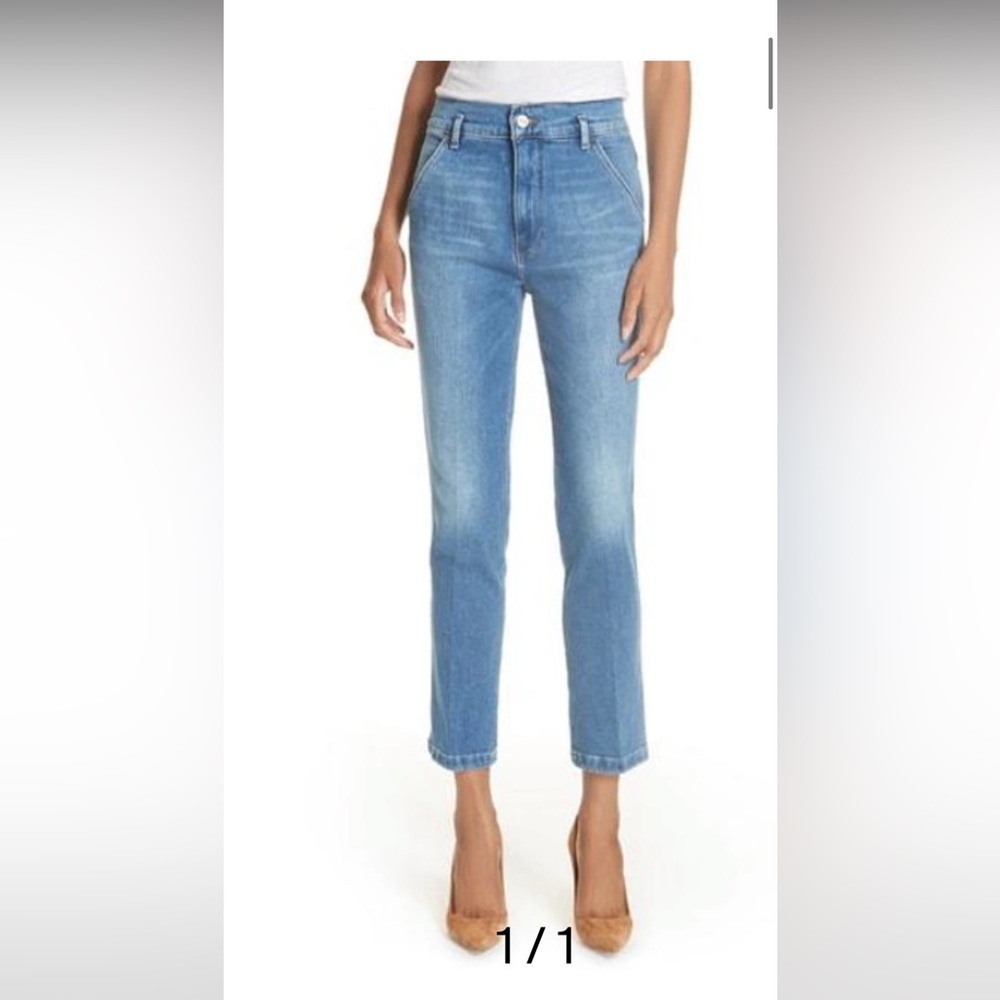 Frame Denim Light Blue Straight Leg Jeans